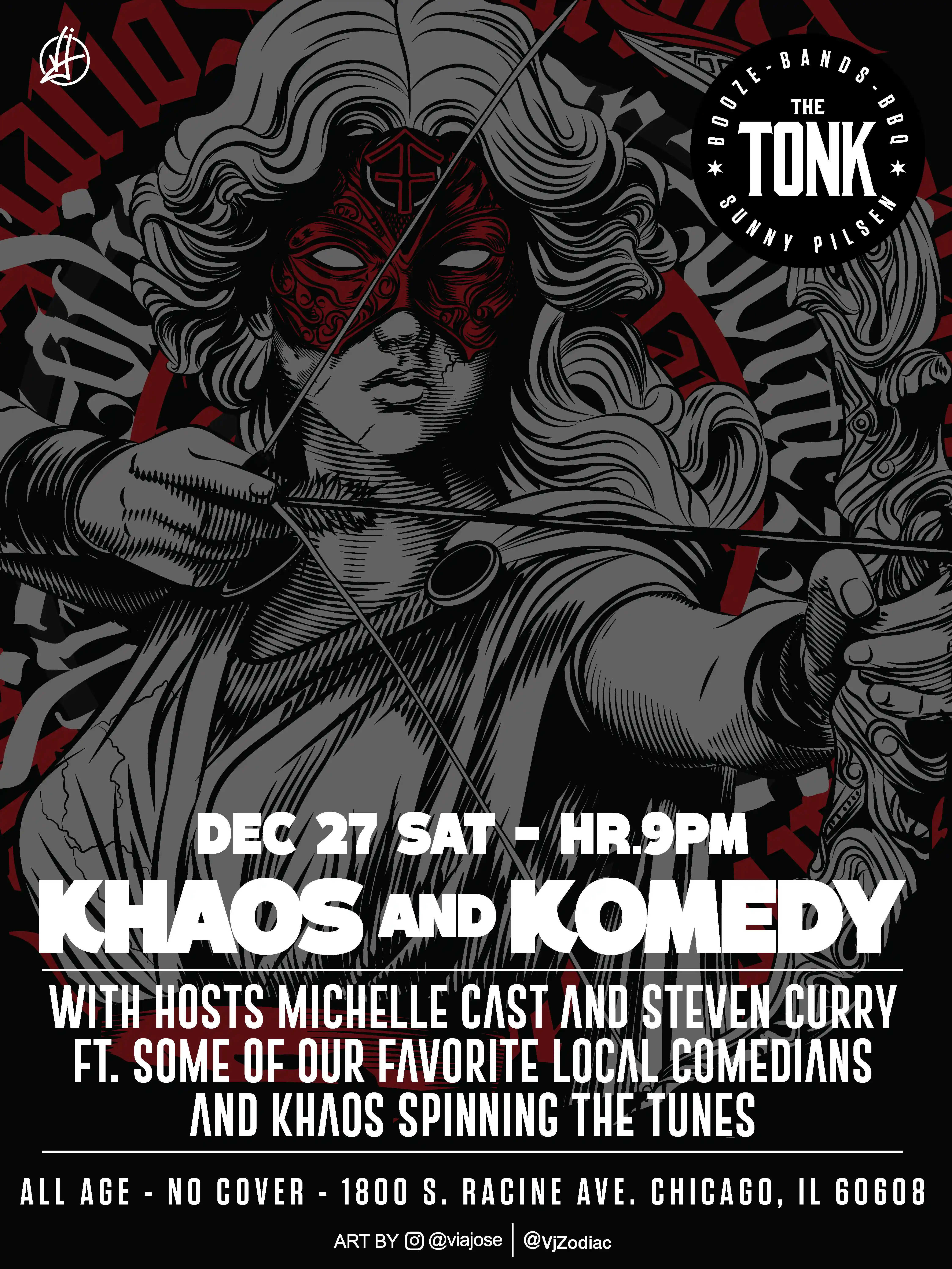 Image of the artist scheduled to perform at the restaurant