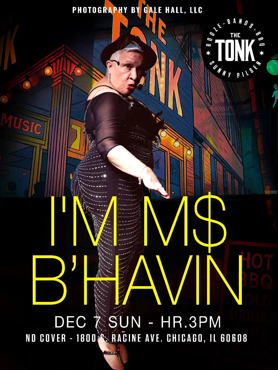 Image of the artist scheduled to perform at the restaurant