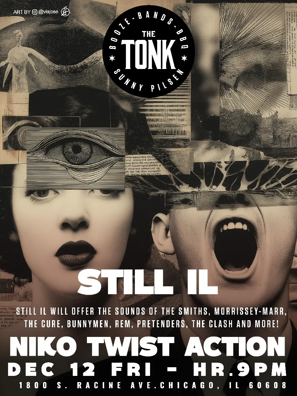 Image of the artist scheduled to perform at the restaurant