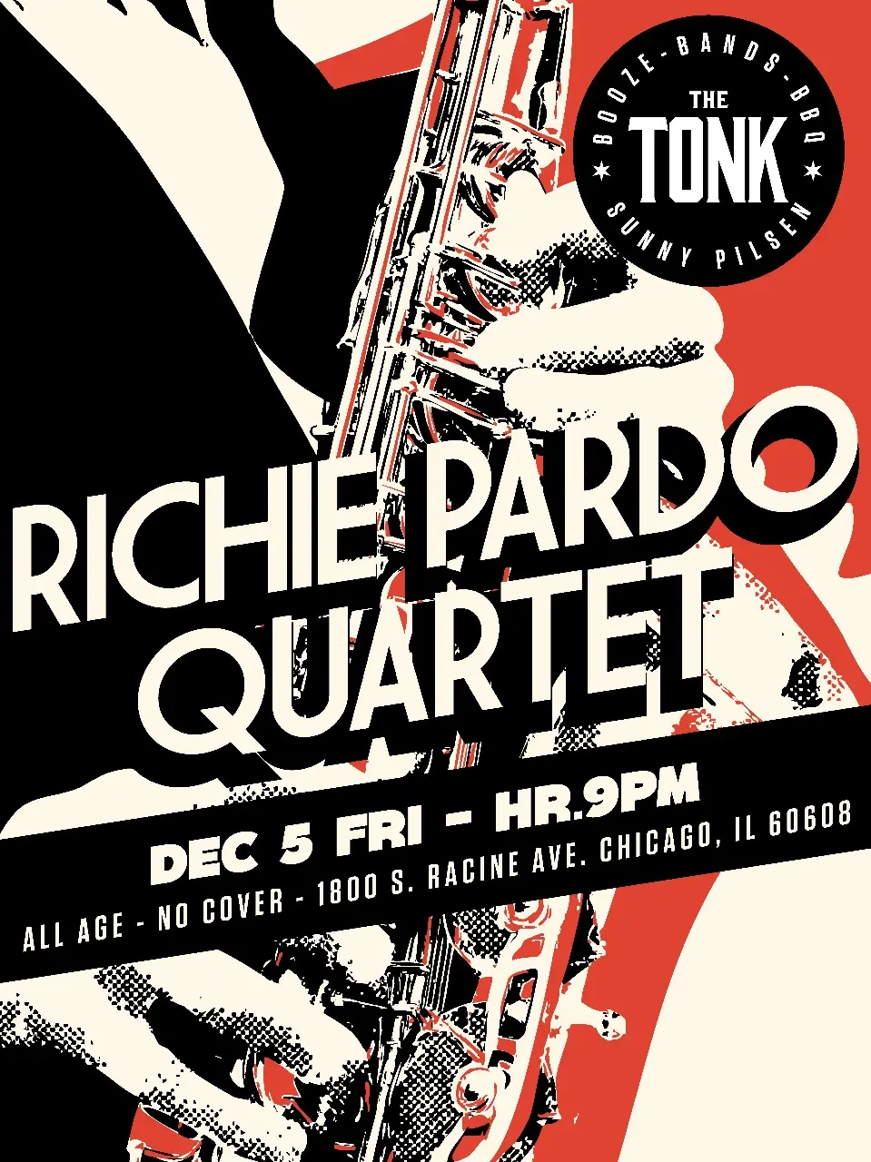 Image of the artist scheduled to perform at the restaurant