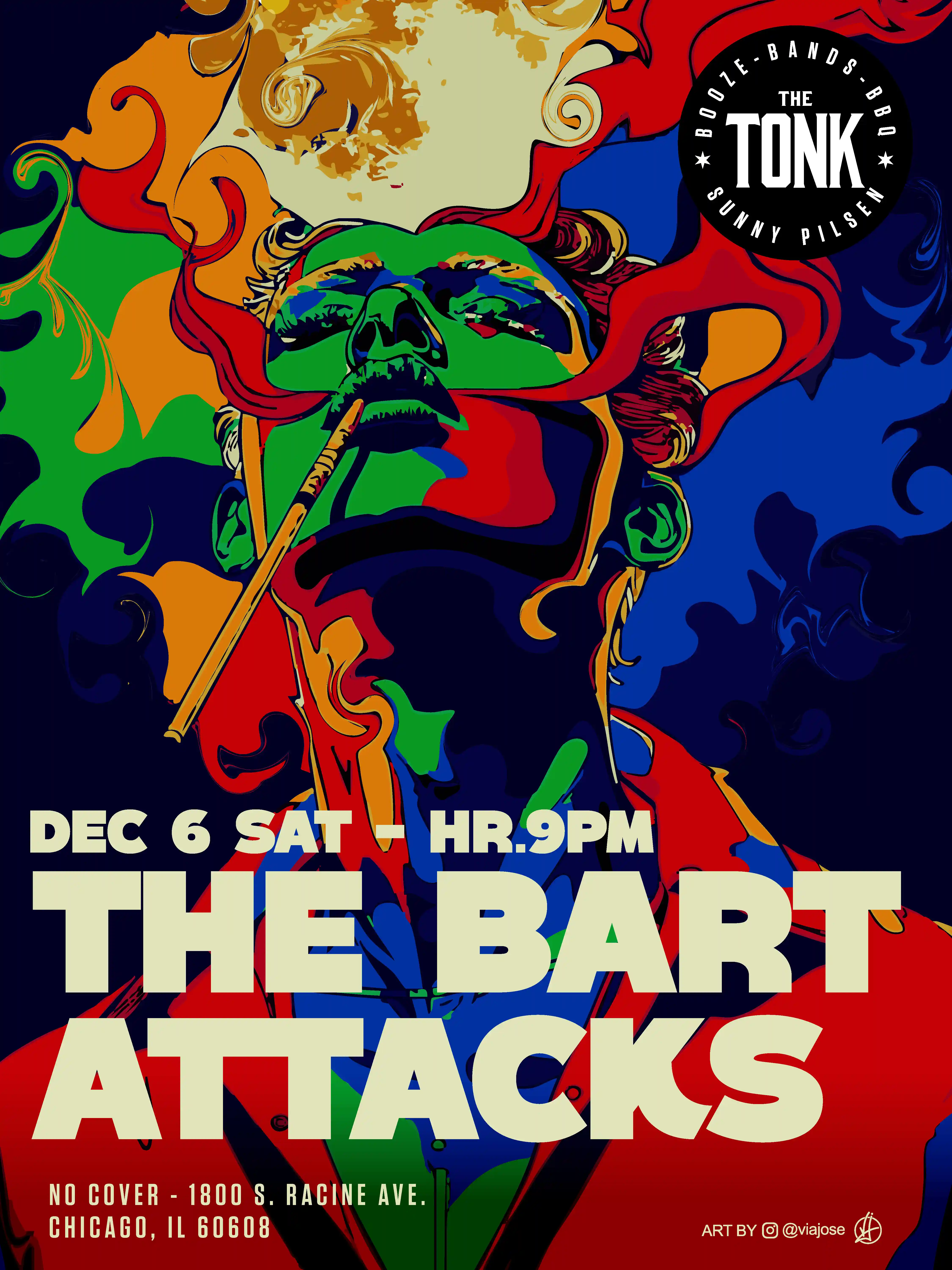 Image of the artist scheduled to perform at the restaurant