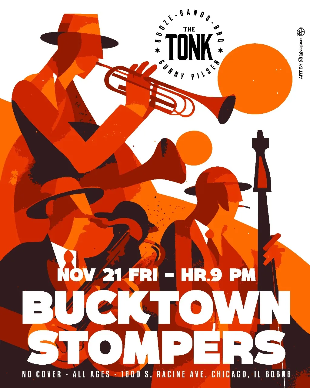 Image of the artist scheduled to perform at the restaurant