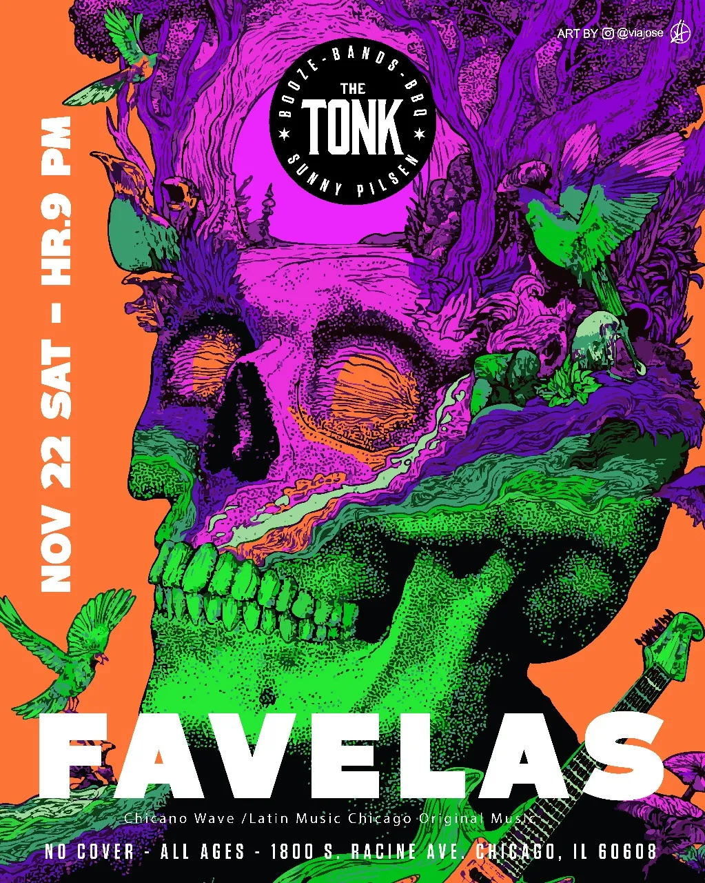 Image of the artist scheduled to perform at the restaurant