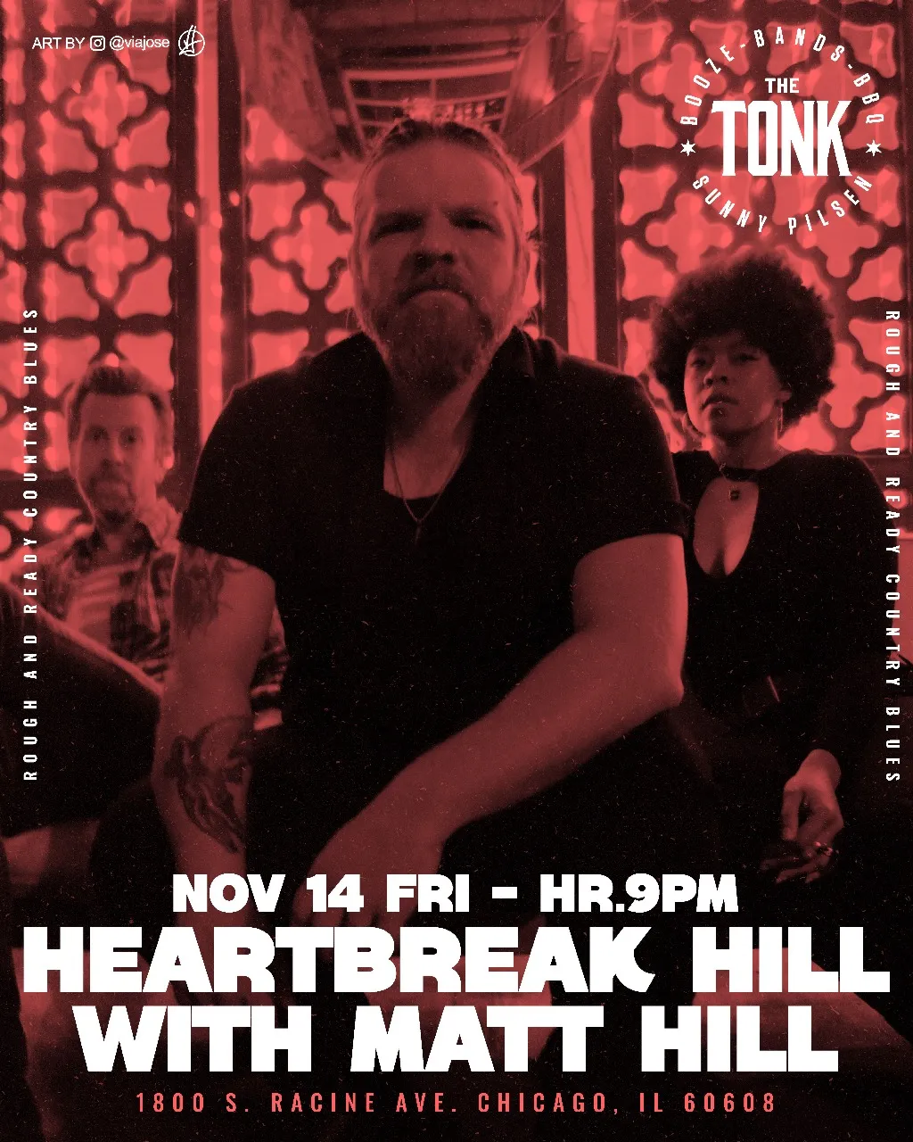 Image of the artist scheduled to perform at the restaurant