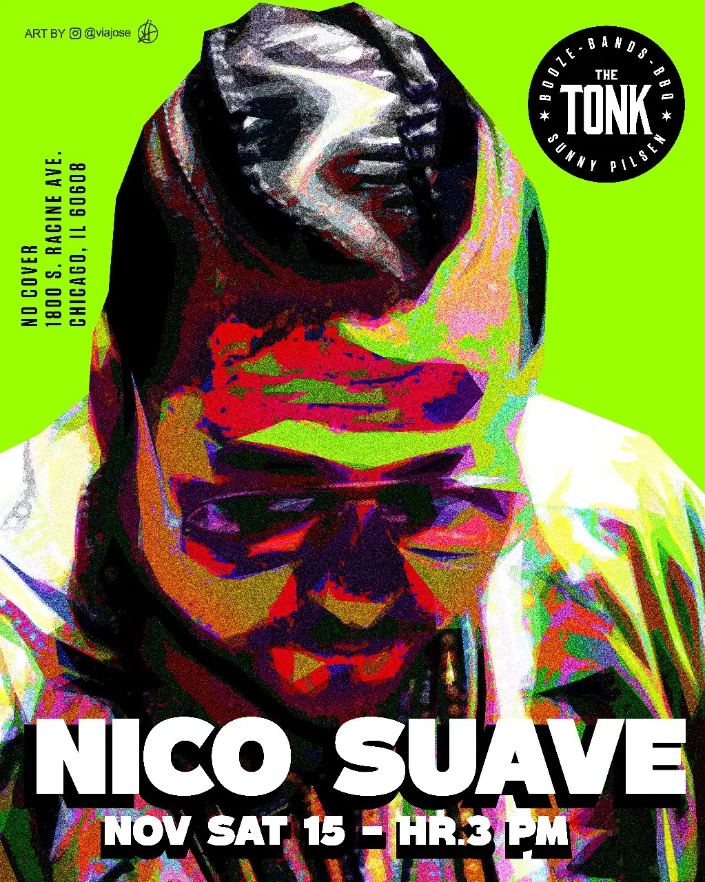 Image of the artist scheduled to perform at the restaurant