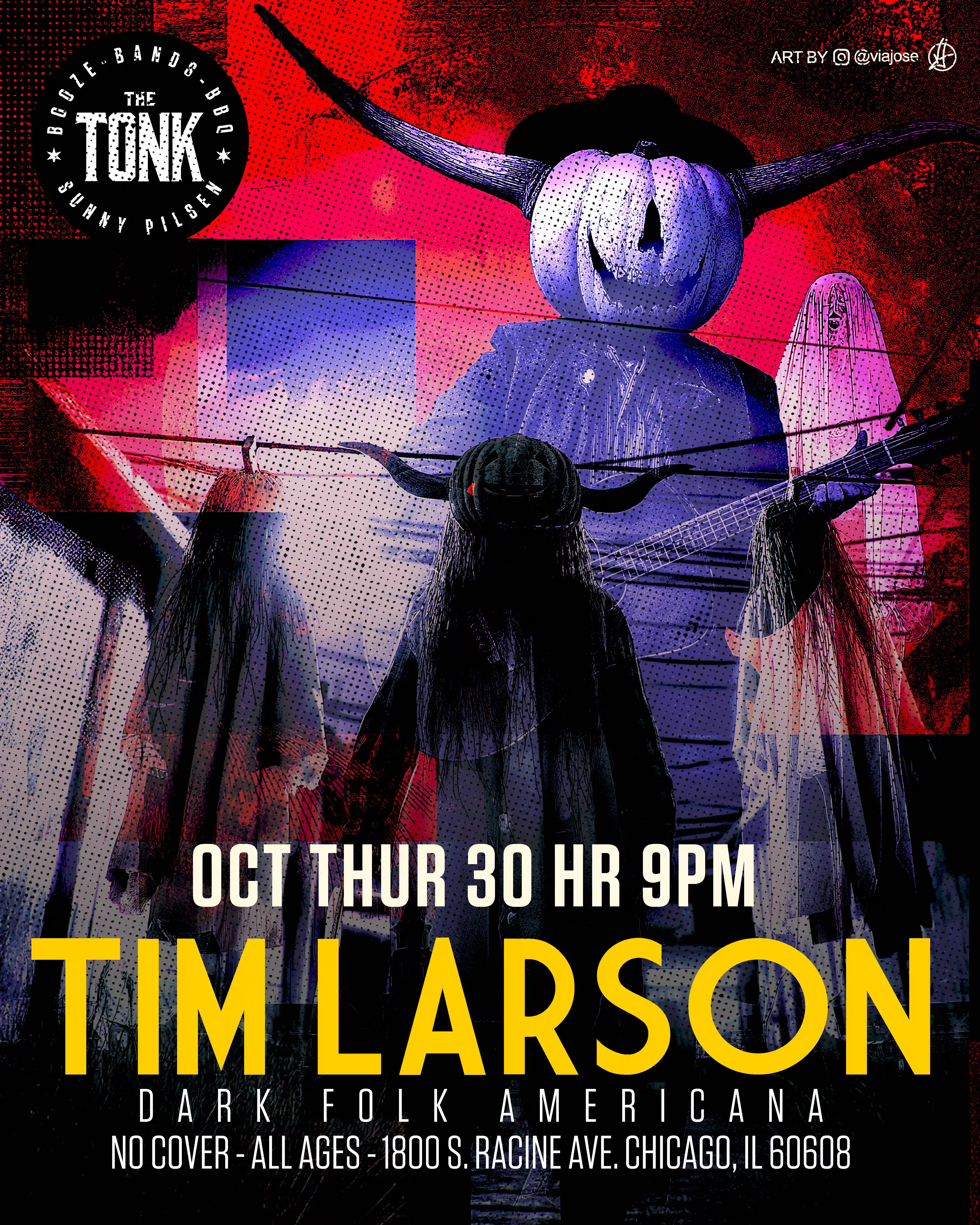 Image of the artist scheduled to perform at the restaurant