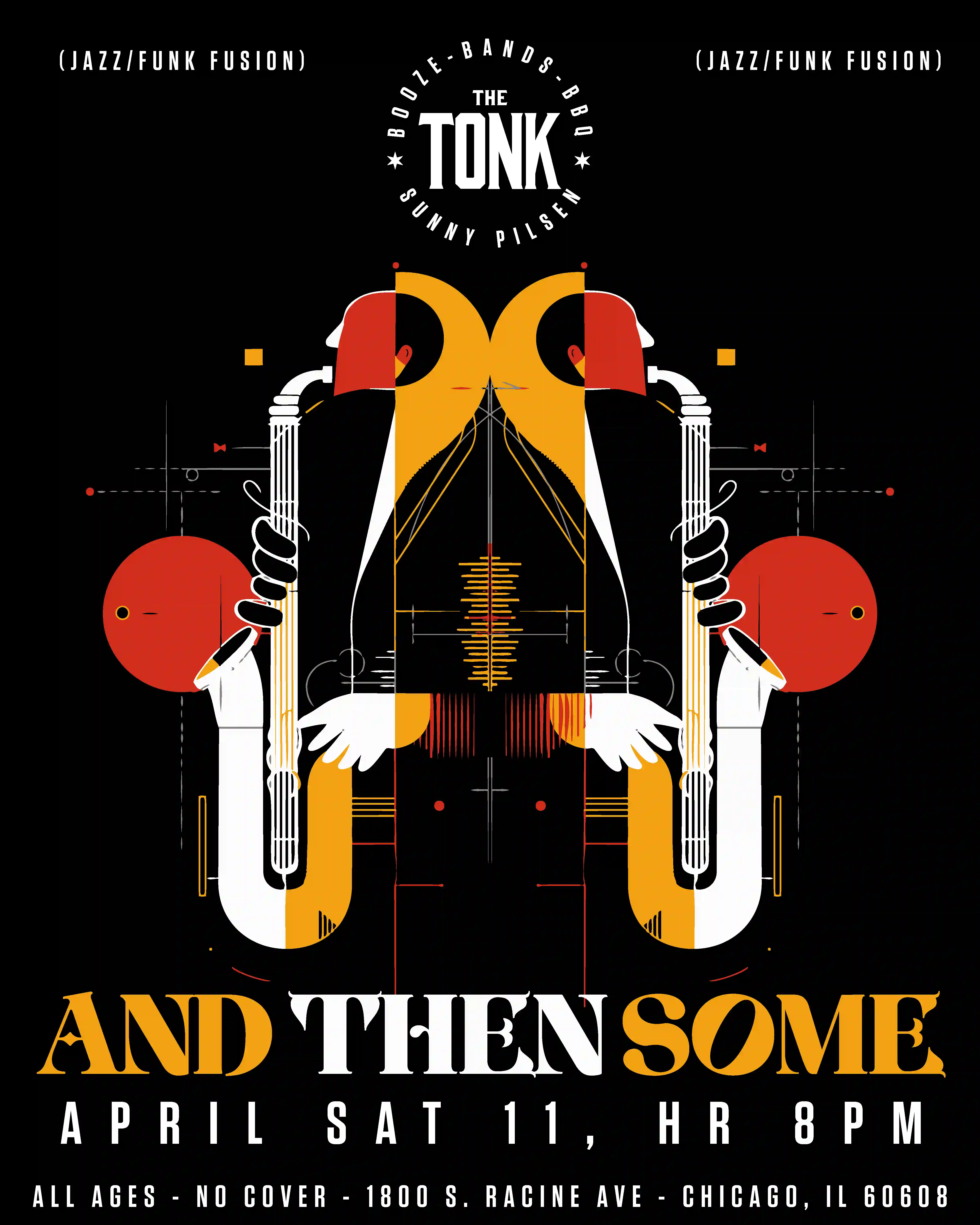 Poster for And Then Some performing at The Tonk Chicago
