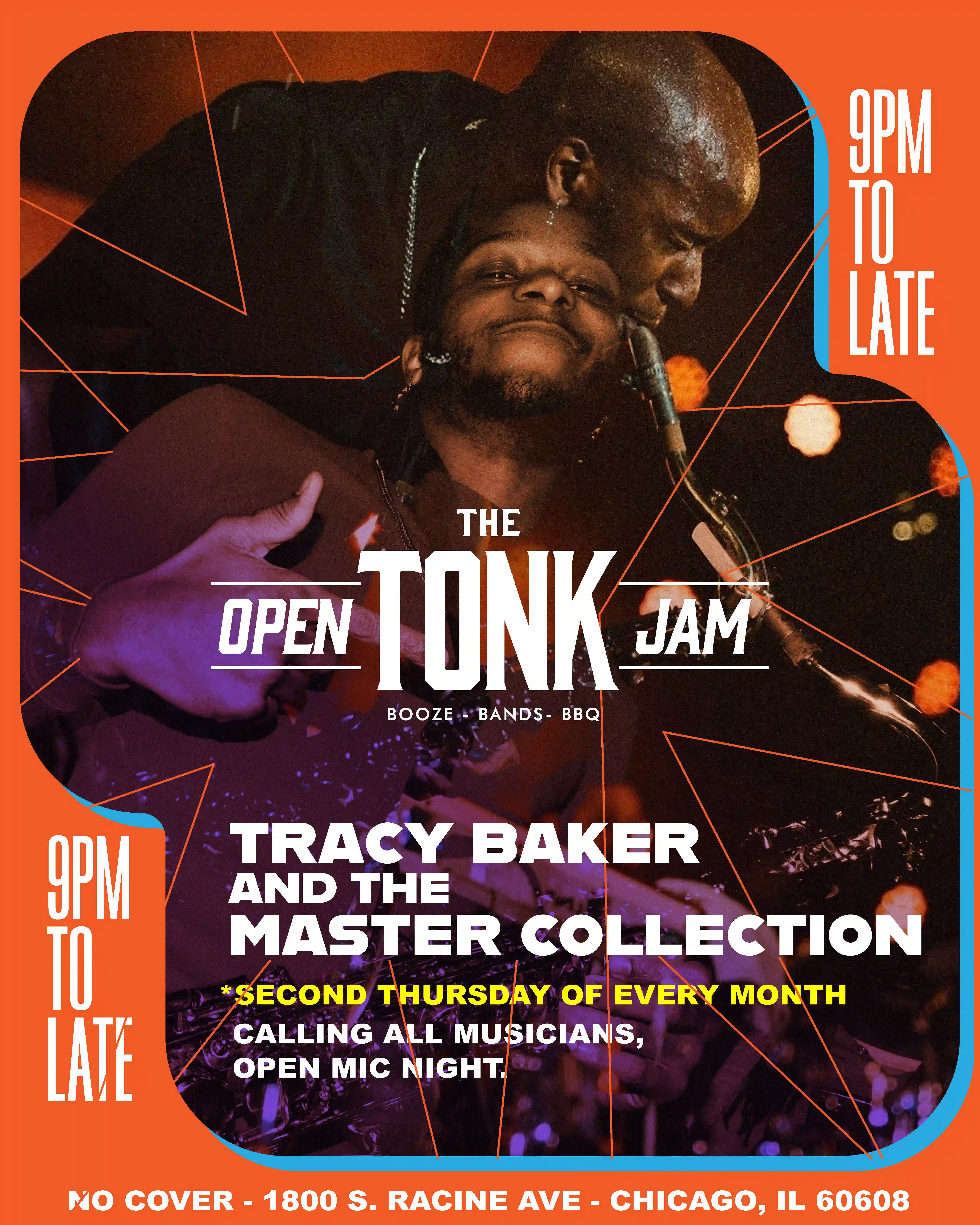Poster for The Masters Collection with Tracy Baker performing at The Tonk Chicago