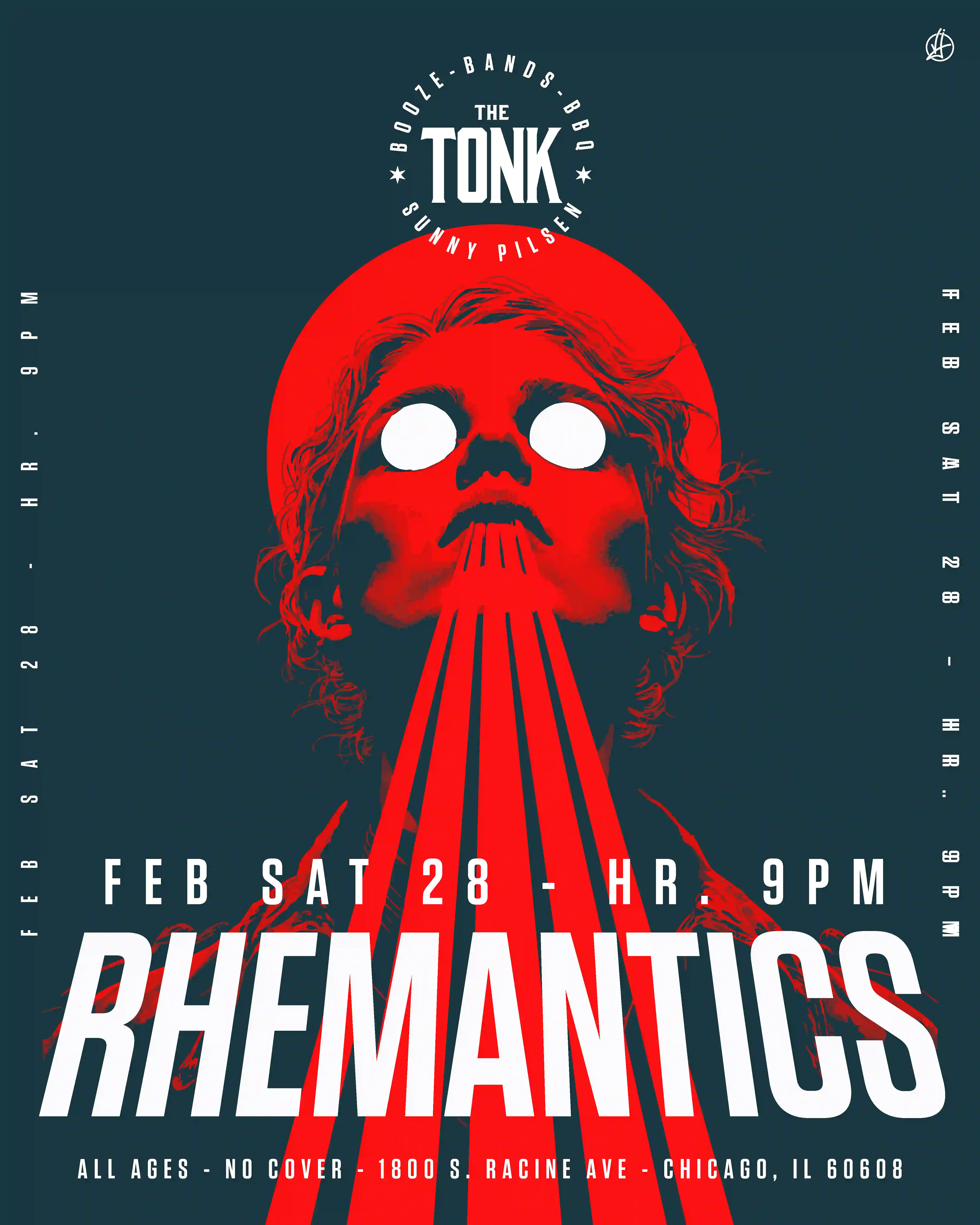 Poster for The Rhematics performing at The Tonk Chicago