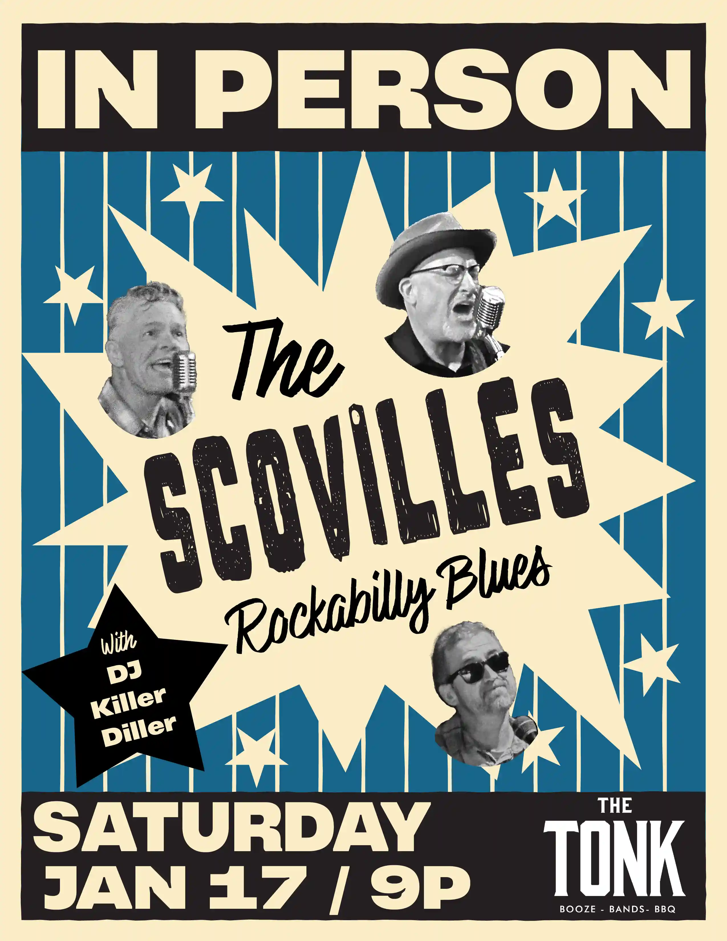 Image of the artist scheduled to perform at the restaurant